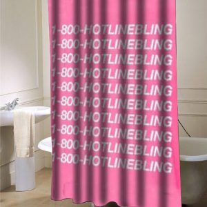 1-800-Hotline Bling drake shower curtain SN