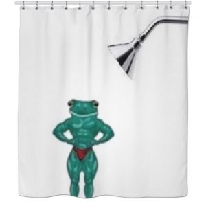 Buff Frog Shower Curtain SN