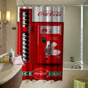 Coke Vending Machine Coca Cola Shower Curtain SN