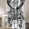 Expecto Patronum Deathly Hallows Harry Potter shower curtain SN