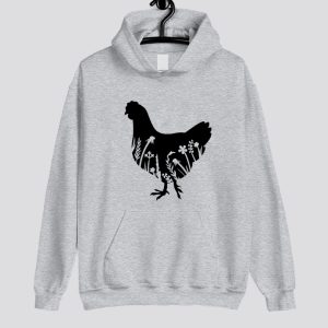 Floral Chicken Hoodie SN