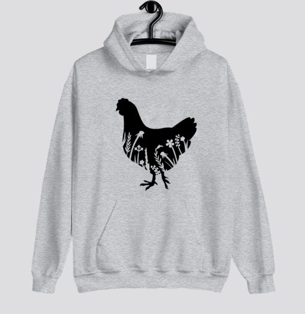 Floral Chicken Hoodie SN