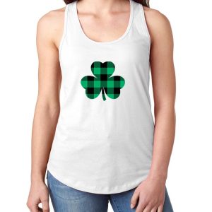 SHAMROCK PLAID tank top SN