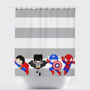 Superhero Shower Curtain SN