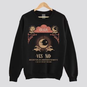 Vintage Vibe Ouija Board Witchy Sun And Moon Sweatshirt SN