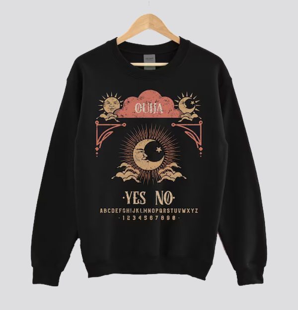 Vintage Vibe Ouija Board Witchy Sun And Moon Sweatshirt SN