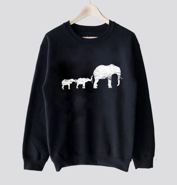 Animals Family Elephant Sweatshirt SN