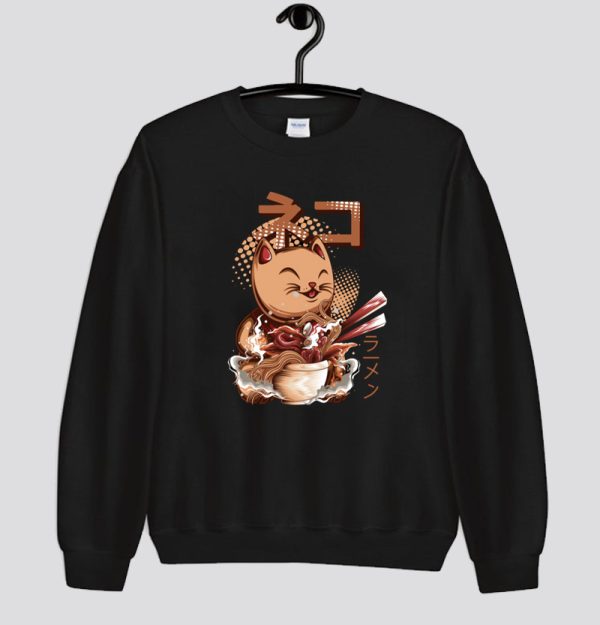 Cat Ramen Noodles Sweatshirt SN