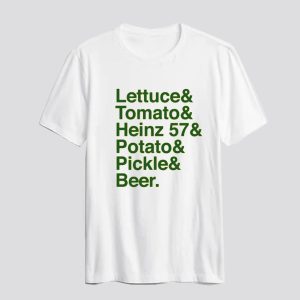 Custom Food 101 Lettuce & Tomato T Shirt SN