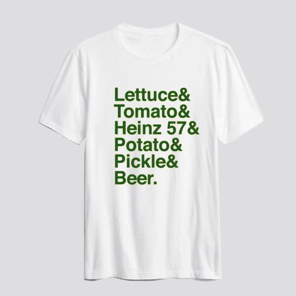 Custom Food 101 Lettuce & Tomato T Shirt SN