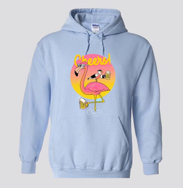 Flamingo summer cheers Hoodie SN