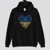 Love Wins Ukrainian Flag Heart Hoodie SN