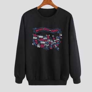 USA Map Sweatshirt SN