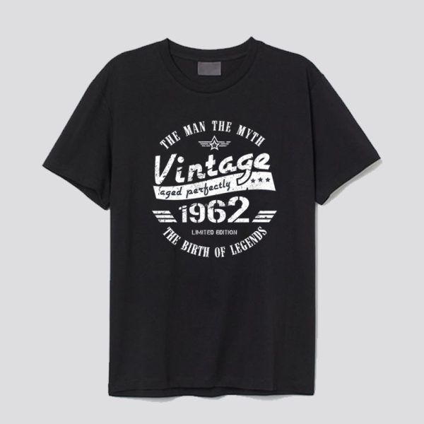 Vintage 1962 The Man The Myth T Shirt SN