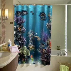 Aquarium Ocean Shower Curtain SN