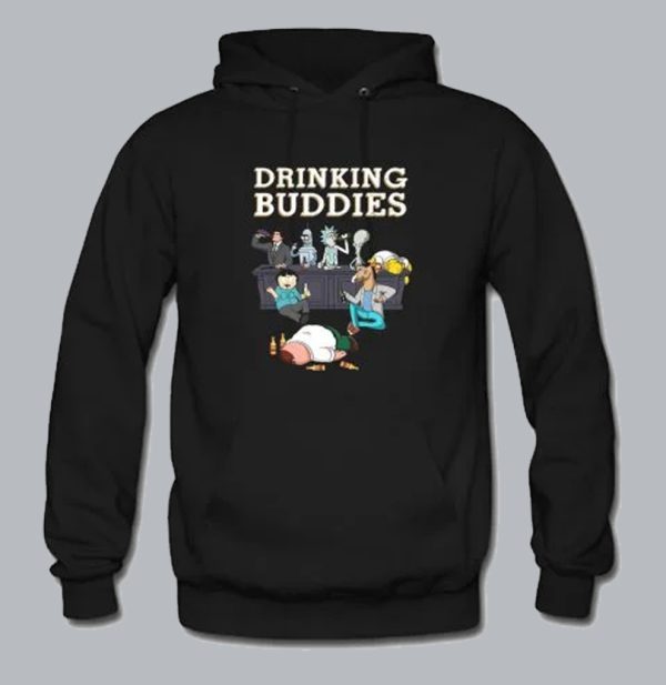 Archer Rick Bender Roger Homer BoJack Peter Drinking buddies Hoodie SN