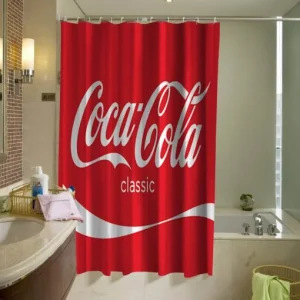 Coke Coca Cola Classic Shower Curtain SN