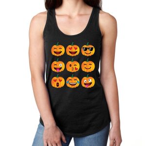 Halloween Pumpkin Emoji tank top SN