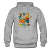 Jerzees Krusty Burger Bart Simpson Hoodie SN