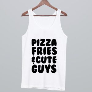 Pizza Fries Cute Guys Tank Top SN