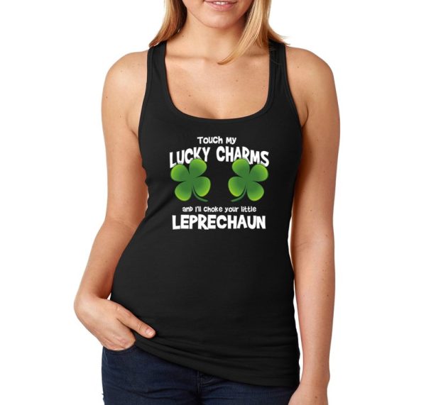 Touch My Lucky Charms Leprechaun tank top SN