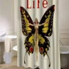 Vintage Life Flapper Butterfly Woman shower curtain SN