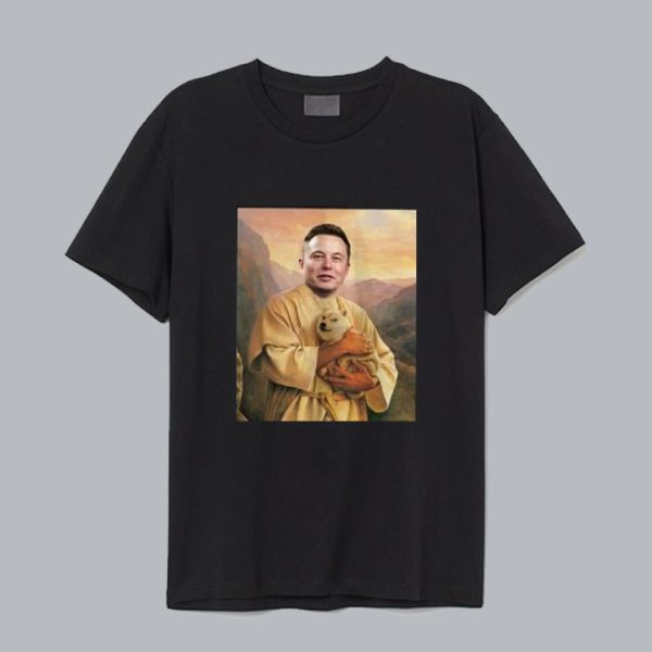 Elon Musk Holding Holy Doge T-Shirt SN