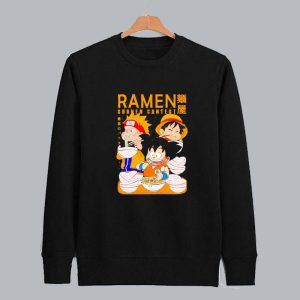 Son Goku Naruto Eating Ramen Sweatshirt SN