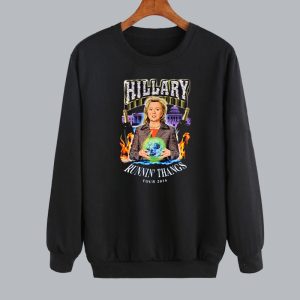 Vtg Runnin Thangs Hillary Clinton Sweatshirt SN