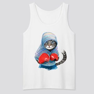 Boxing cat Tank Top SN