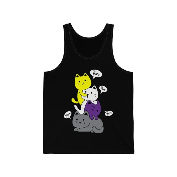 Cute Enby Pride Kittens Tank Top SN