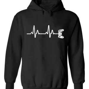 Gaming Controller Heart Beat Hoodie SN