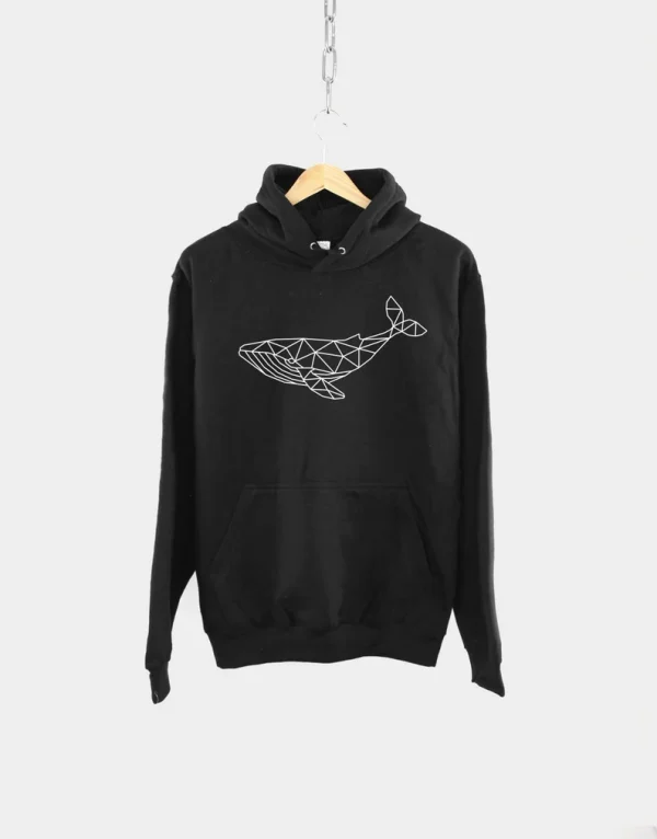 Geometric Whale Hoodie SN