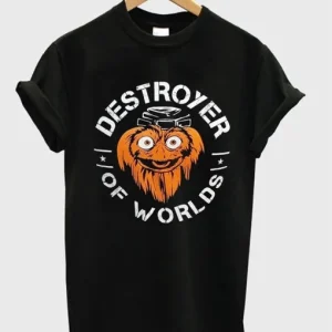 Gritty Destroyer Of Worlds Charcoal T-Shirt SN