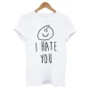 I Hate You Smiley T-Shirt SN