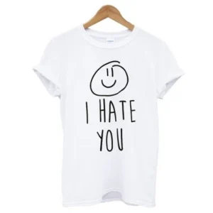 I Hate You Smiley T-Shirt SN