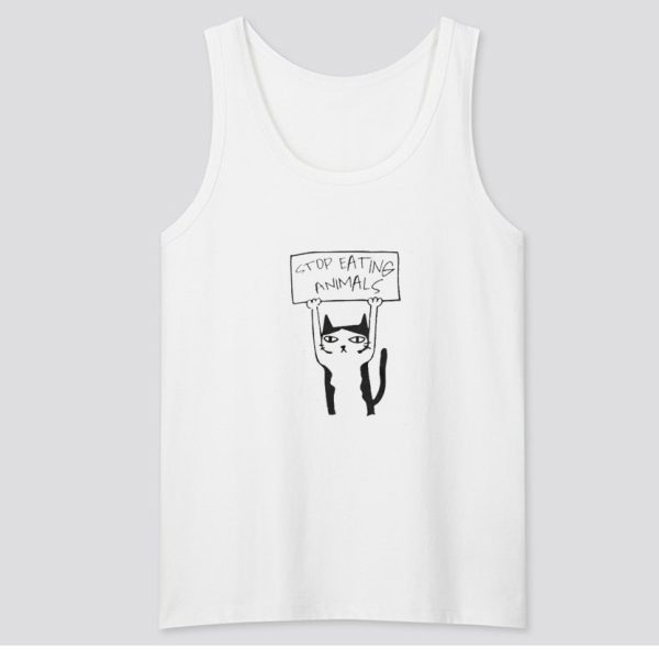 Vegan - Stop Eating Animals Tank Top SN