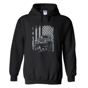 American US Flag Jeep Adventure lifestyle Hoodie SN