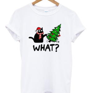 Black Cat Christmas T Shirt SN