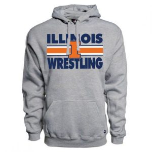 Illinois Wrestling Gray Hoodie SN