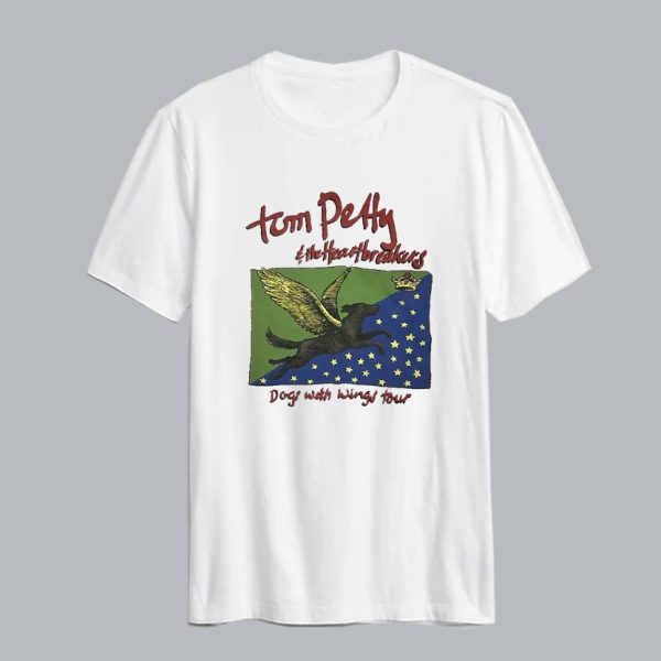 TOM PETTY AND The Heartbreakers Dogs With Wing T Shirt SN