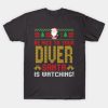 be nice to your diver santa t shirt SN