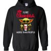 Baby Yoda I Like Chick Fil A More Than People Hoodie SN