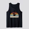 Cat Retro black cat Tank Top SN