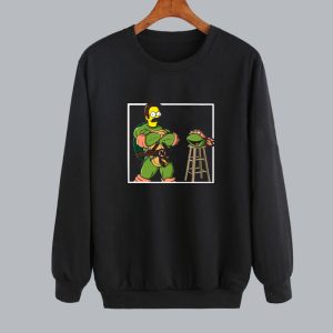 Ned Flanders in a Teenage Mutant Ninja Turtle sweatshirt SN