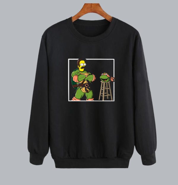 Ned Flanders in a Teenage Mutant Ninja Turtle sweatshirt SN