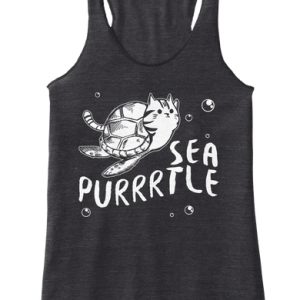 Sea Turtle Cat Animal Lover Tank Top SN