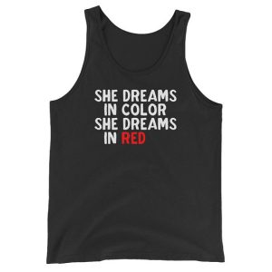 She Dreams In Color She Dreams In Red Tank Top SN