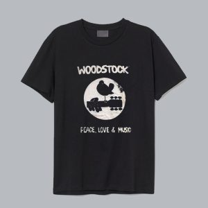 Woodstock Peace Love Music T Shirt SN