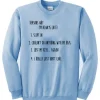 reasons why i’m always late sweatshirt SN